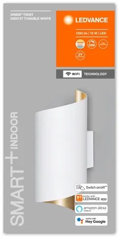 Ledvance - Applique LED dimmerabile SMART+ TWIST LED/12W/230V Wi-Fi