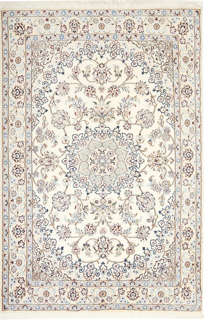 Nain Tappeto persiano 130 x 200 Beige (Iran) Annodato A Mano