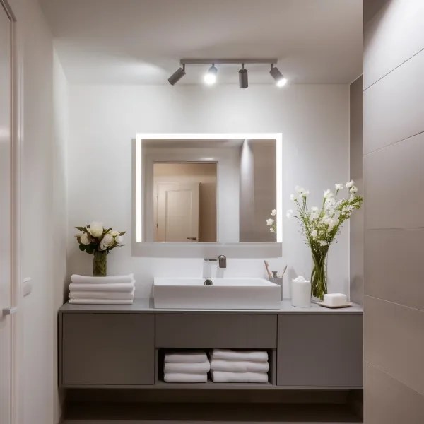 Brilagi - Luce Spot da bagno SELE 4xGU10/30W/230V IP44 argento