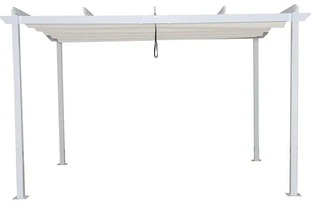 Telo pergola poliestere Niagara bianco L 282 x H 400 cm