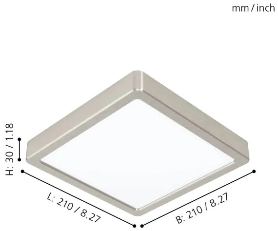 Eglo 99253 - Plafoniera LED FUEVA 5 LED/16,5W/230V
