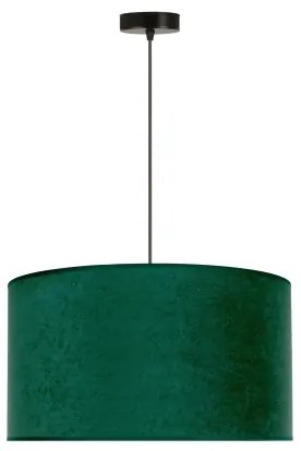 Duolla - Lampadario a sospensione con filo ROLLER 1xE27/15W/230V diametro 40 cm verde scuro/oro