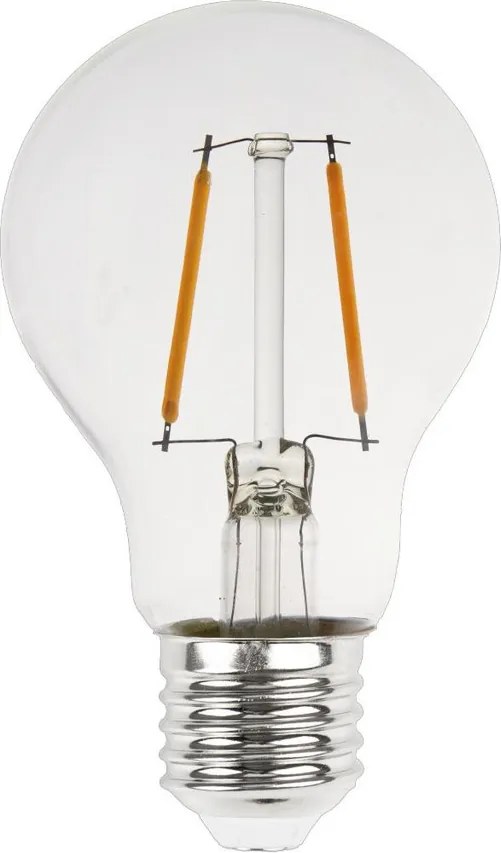 Lampada LED E27 2W a Filamento 140lm/W No Flickering - A60 Colore Bianco Caldo 2.700K