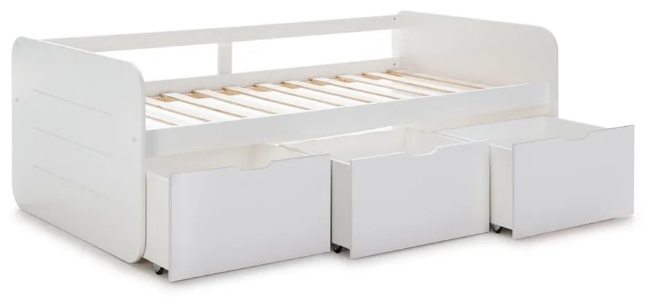 Letto per bambini bianco con contenitore 90x190 cm Abbott - Marckeric