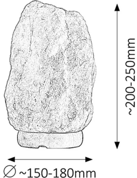 Rabalux 4130 - Lampada di sale ROCK 1xE14/15W/230V