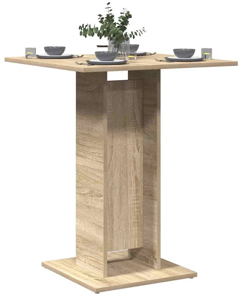 Tavolo Da Bistrot Rovere Sonoma 60x60x75 Cm Legno Multistrato /