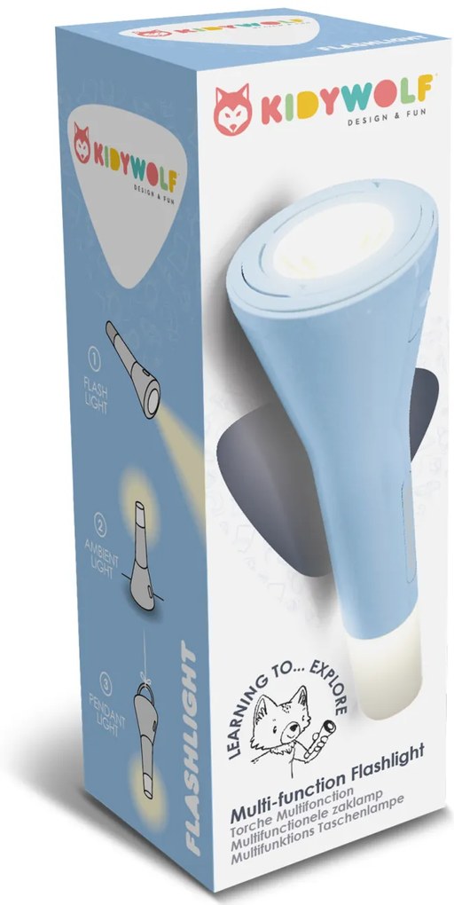 Kidywolf - Torcia multifunzione - blu