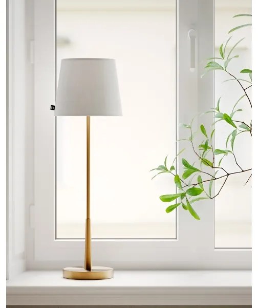 ByRydens 4002740-6501 - Lampada da tavolo LUMI 1xE27/8W/230V bianco/oro 68,5 cm