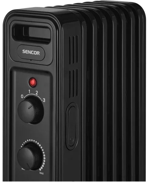 Sencor - Radiatore a olio con 7 elementi 600/900/1500W/230V nero