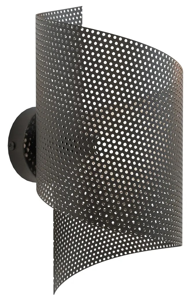 Applique Moderna Baldr 1 Luce Nera