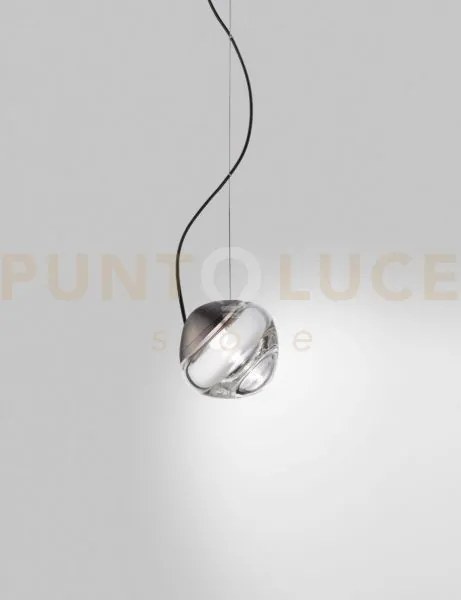 Pure sospensione cristallo trasparente antracite l22cc led 2700k 12...