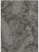 Byron - Designtapete von Cole & Son - Charcoal & Silver