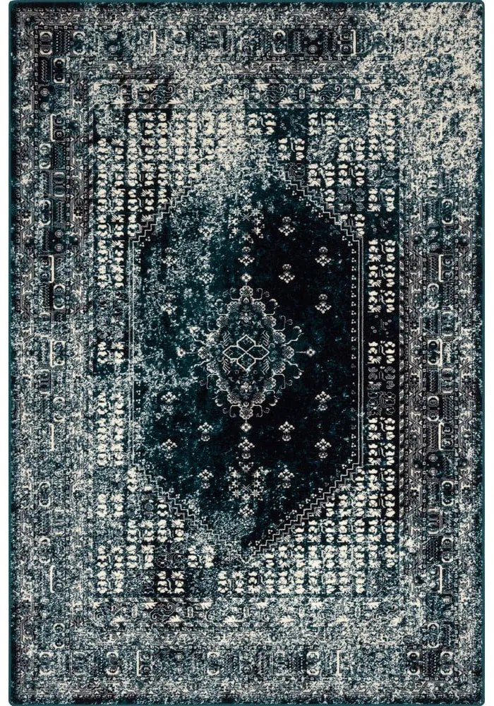 Tappeto in lana color petrolio 200x300 cm Eve - Agnella