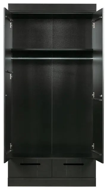 Armadio in pino nero 94x195 cm Connect - WOOOD