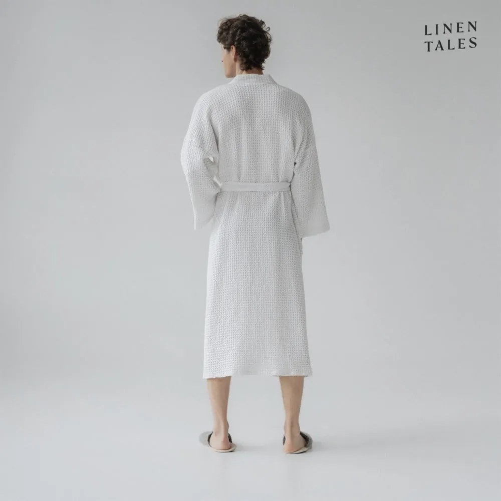 Accappatoio bianco taglia L/XL White - Linen Tales