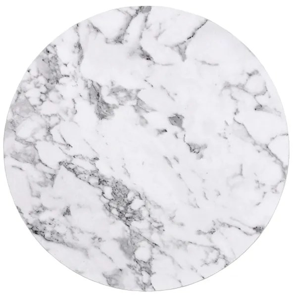 SET 2x Tavolino PAOLA diametro 38/60 cm grigio/marmor decor