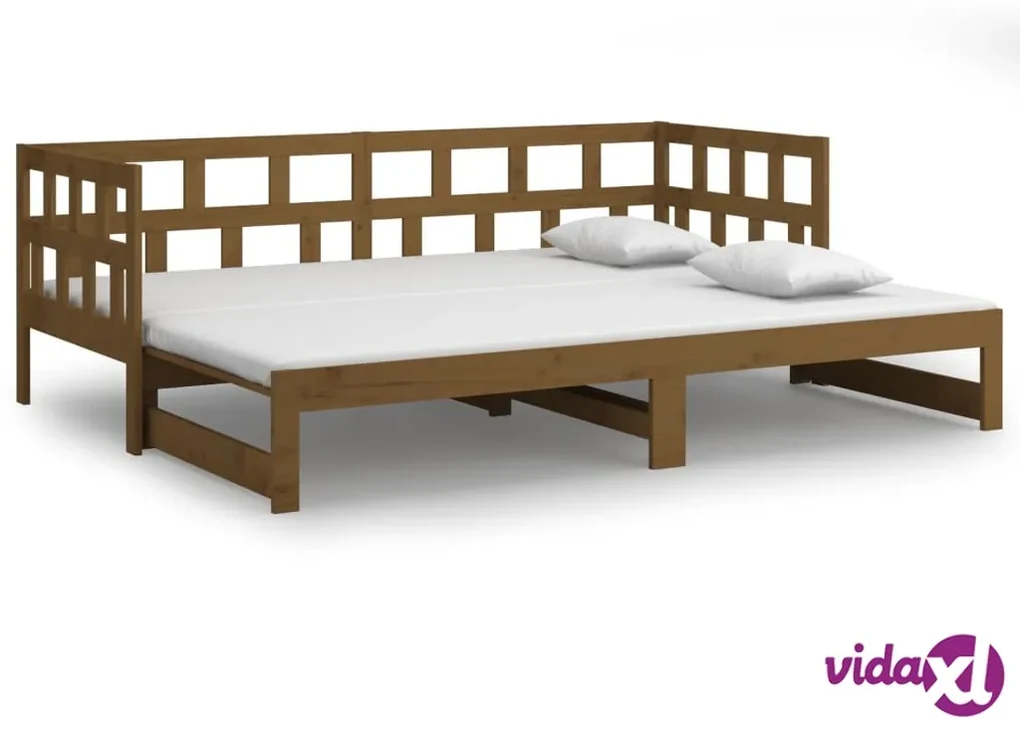 vidaXL Telaio Letto in Legno Massello di Pino 120x200 cm