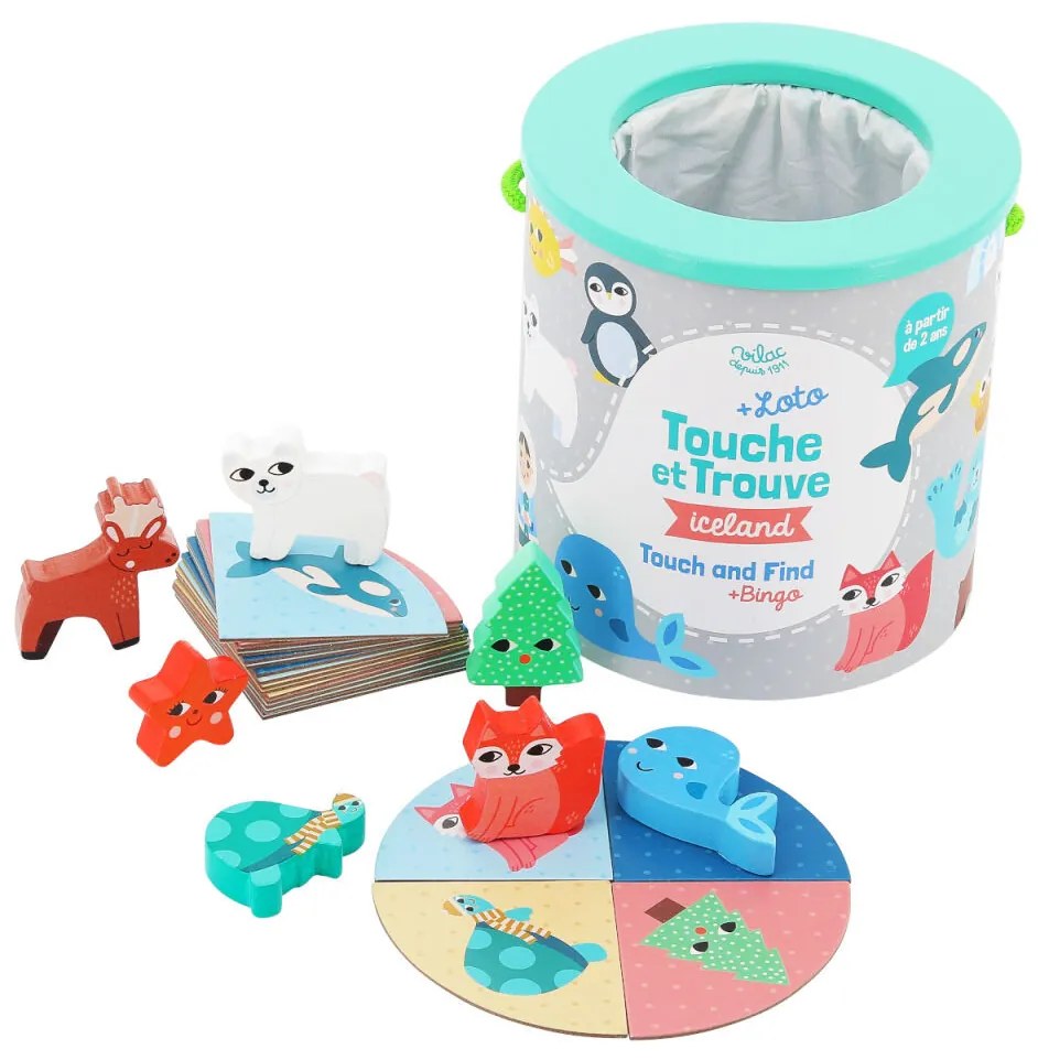 Vilac - Tocca e trova, gioco in legno - Iceland