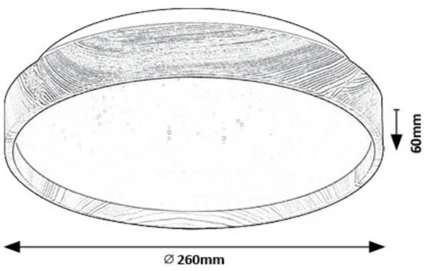 Rabalux 71143 - Plafoniera LED LEANA LED/12W/230V 3000K diametro 26 cm