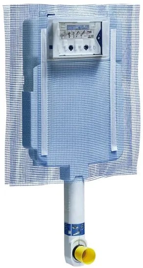 Cassetta wc a incasso GEBERIT GBR109.790.00 bianco pulsante doppio comando 9 L