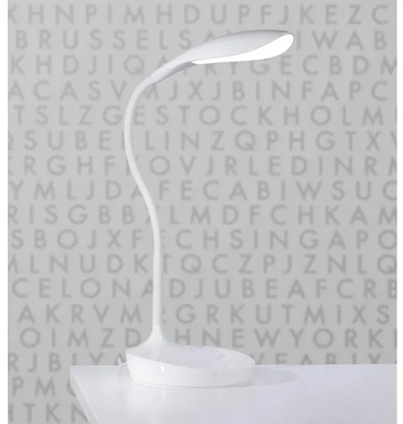 Markslöjd 106093 - Lampada da tavolo LED dimmerabile con USB SWAN LED/4,6W/230V