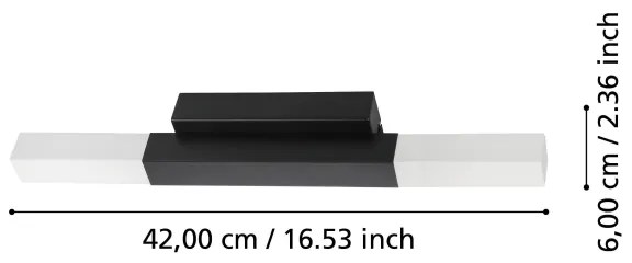 Eglo 900617 - Applique a LED da bagno ALCUDIA 2xLED/5,5W/230V IP44