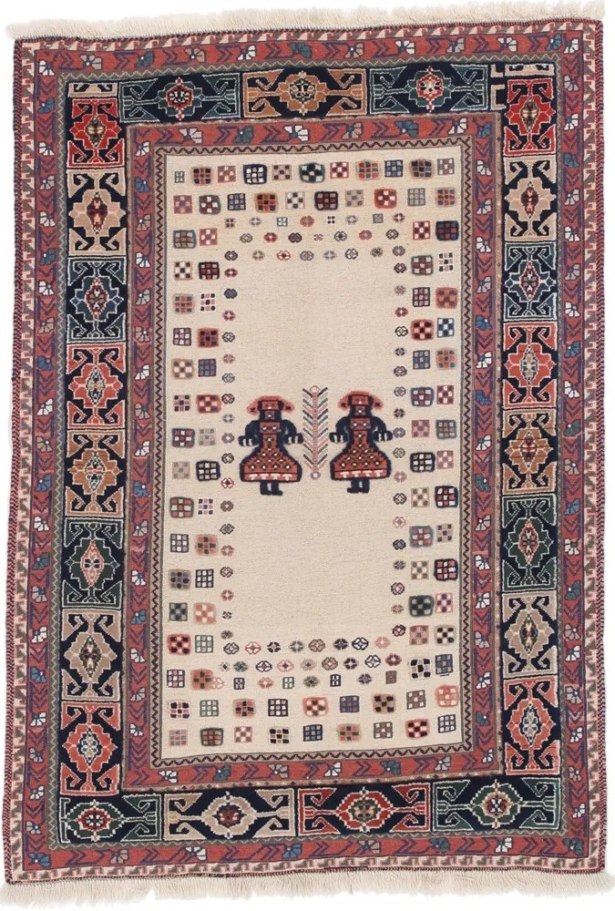 Tappeto 100 x 140 (Iran) Annodato A Mano