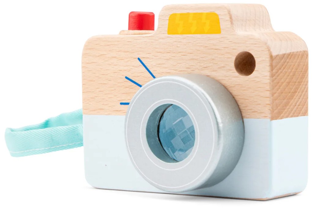 Macchina fotografica in legno