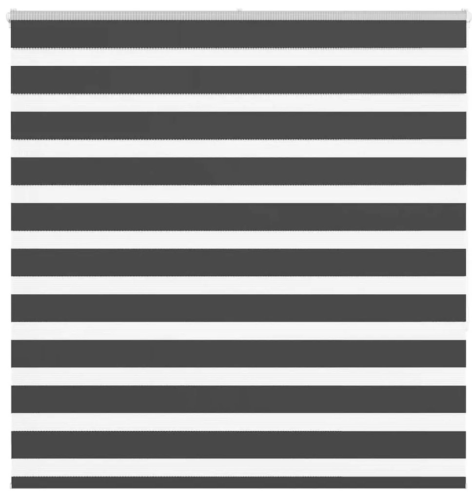 Tenda A Rullo Zebra Nero Larghezza Tessuto 140,9 Cm Poliestere /