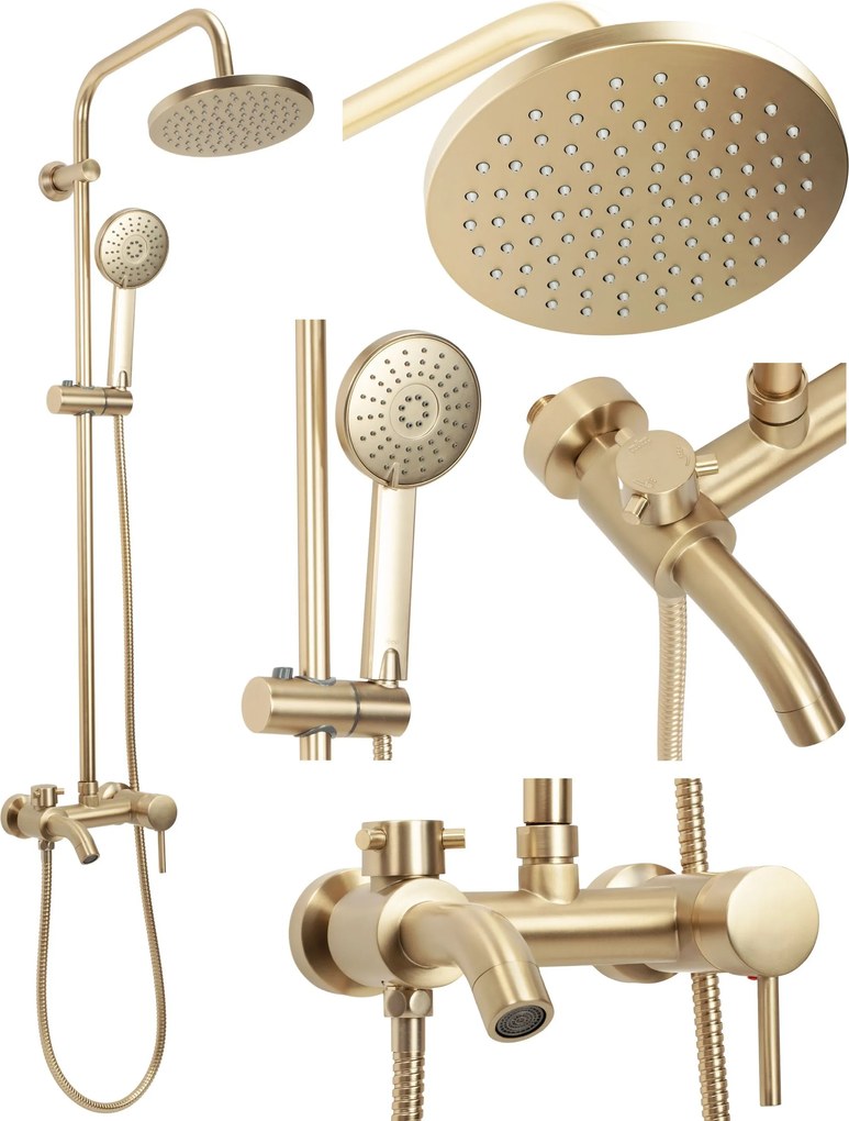 Set doccia Rea Luis Gold Brush