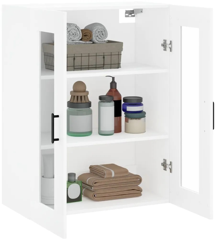 Mobile a parete bianco 69,5x34x90 cm