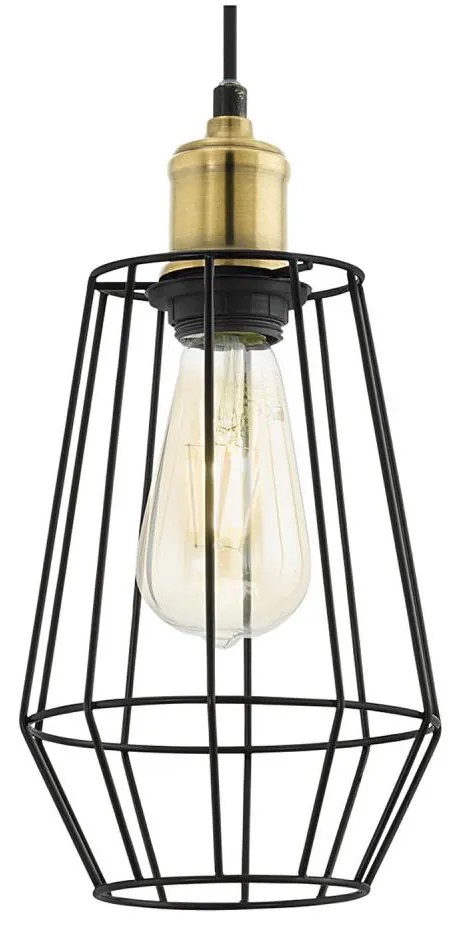 Eglo 49791 - Lampada a sospensione DENHAM 1xE27/60W