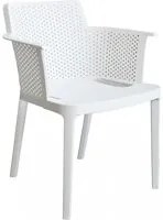 Poltrona Cathy 60x58x76,5 cm in Polipropilene Bianco