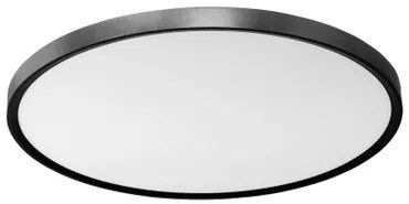 Plafoniera LED Rotonda 50W Slim CCT Bianco Variabile Ø600mm IP20 - Nera