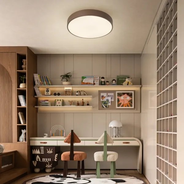 Brilagi - Plafoniera LED dimmerabile POOL LED/48W/230V 3000-6000K 40 cm marrone+telecomando