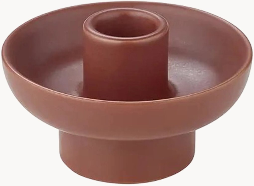 Portacandele in ceramica Vela