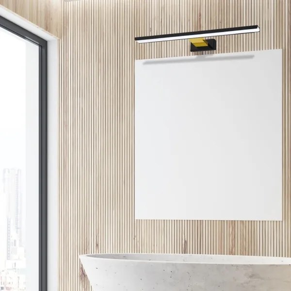 Illuminazione LED per specchio da bagno SHINE LED/13,8W/230V 60 cm IP44 nero/oro
