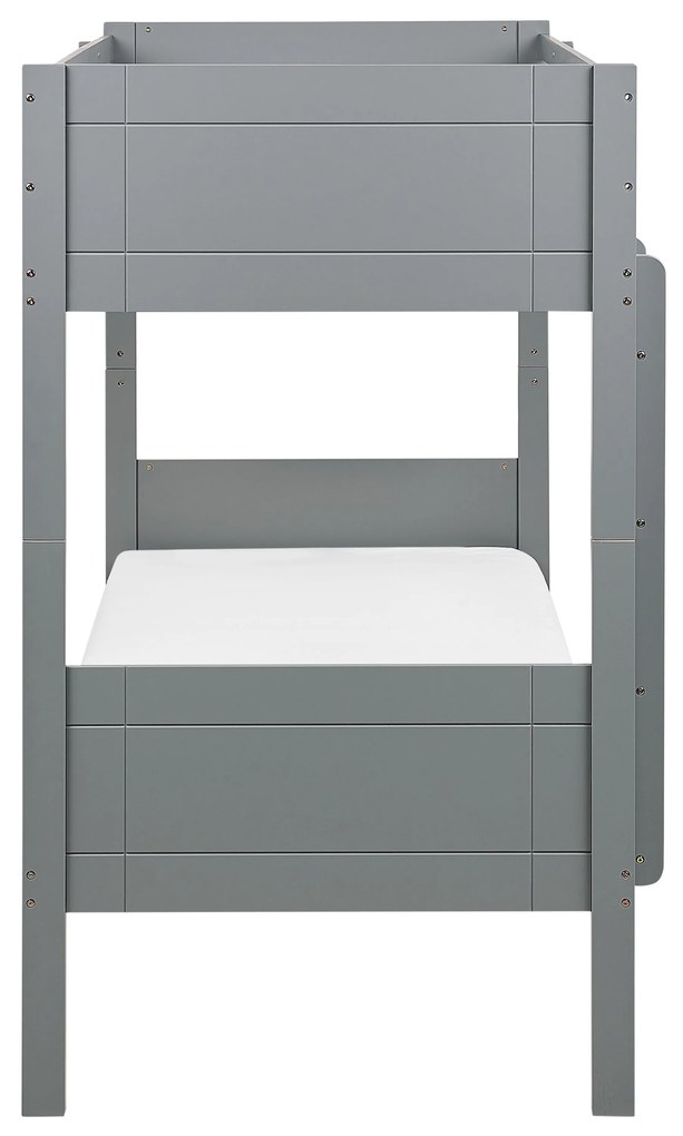 Letto a castello legno grigio 90 x 200 cm MAULDE Beliani