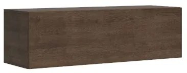 Pensile TV a ribalta con foro passacavi Isoka 133 cm Noce