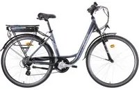 Bicicletta Elettrica City 28 250W 7V a Pedalata Assistita Blu