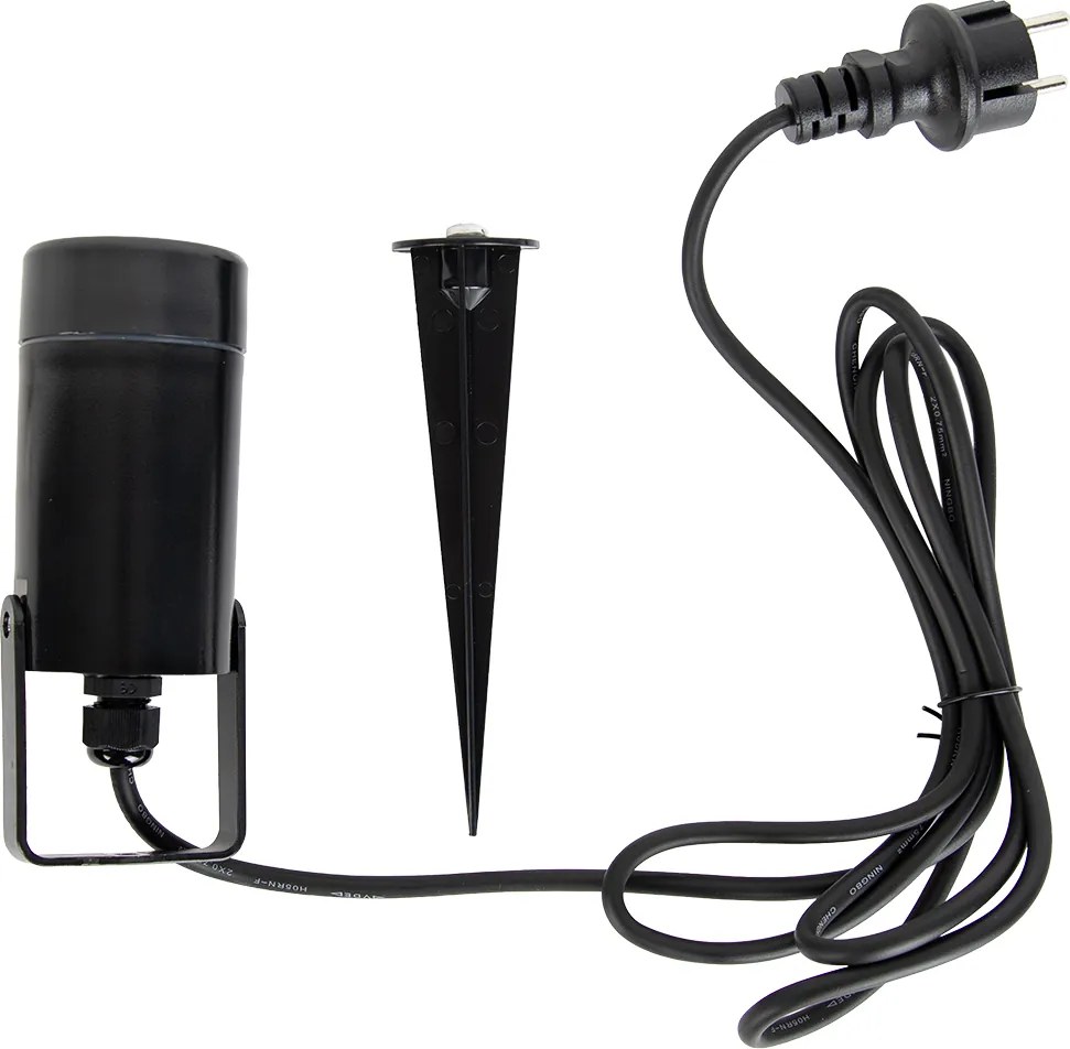 Faretto orientabile nero IP65 - Solo Eco