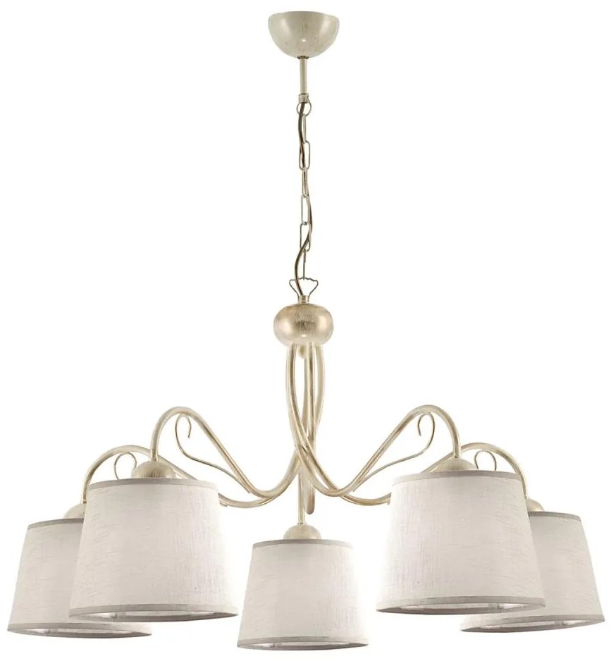 Jupiter 1354 - KM 5 E - Lampadario a sospensione con catena KAMELIA 5xE27/60W/230V