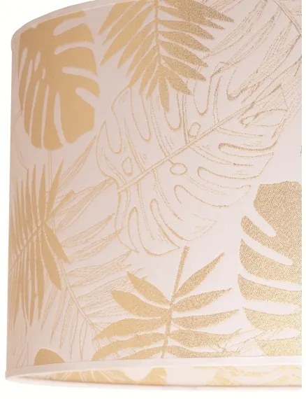 Duolla - Plafoniera ARECA 1xE27/40W/230V diametro 45 cm ottone/bianco