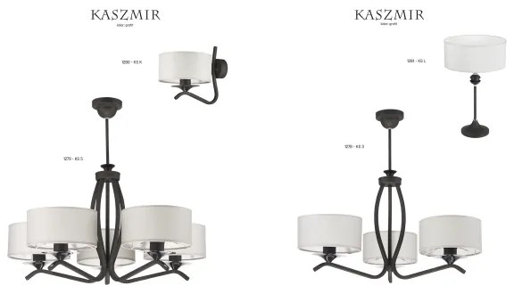 JUPITER 1280-KSKG - Applique KASZMIR 1xE27/60W