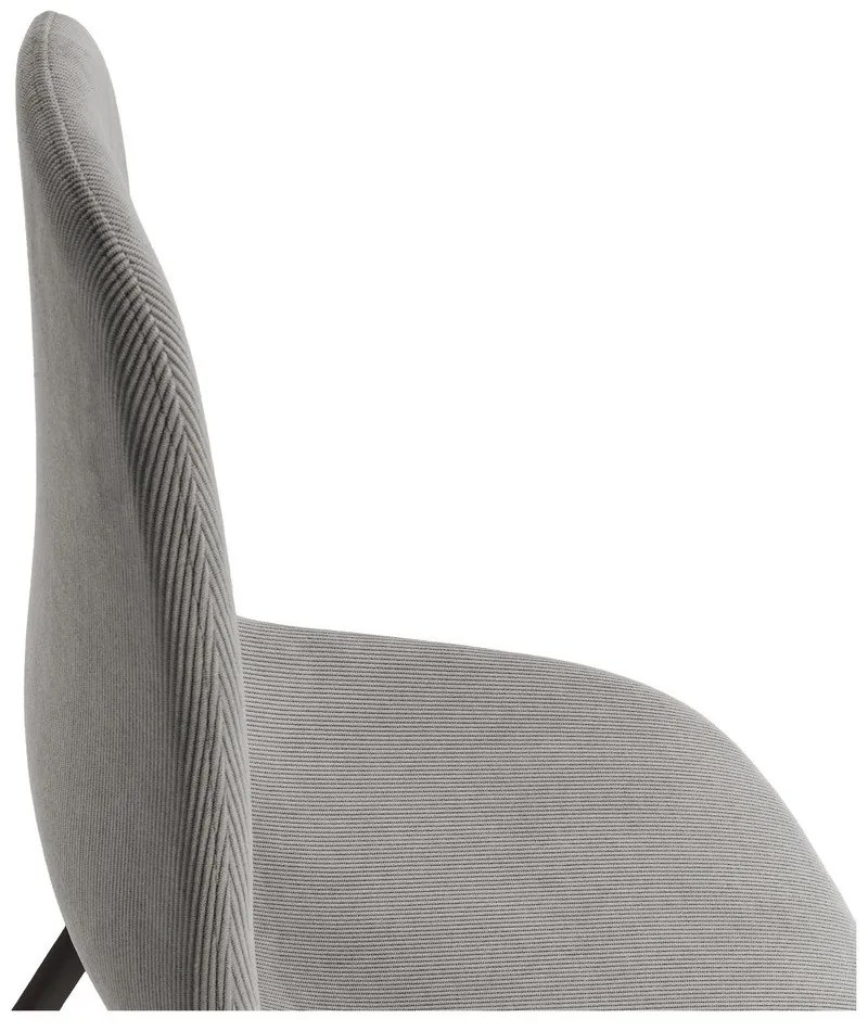 Sedie da pranzo in set grigio chiaro in imbottito 4 pz Minka – Marckeric