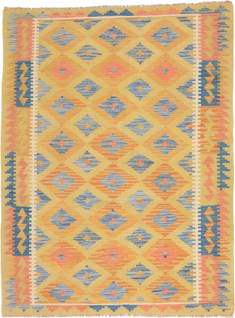 Kilim Tappeto 150 x 200 (Afghanistan) Annodato A Mano