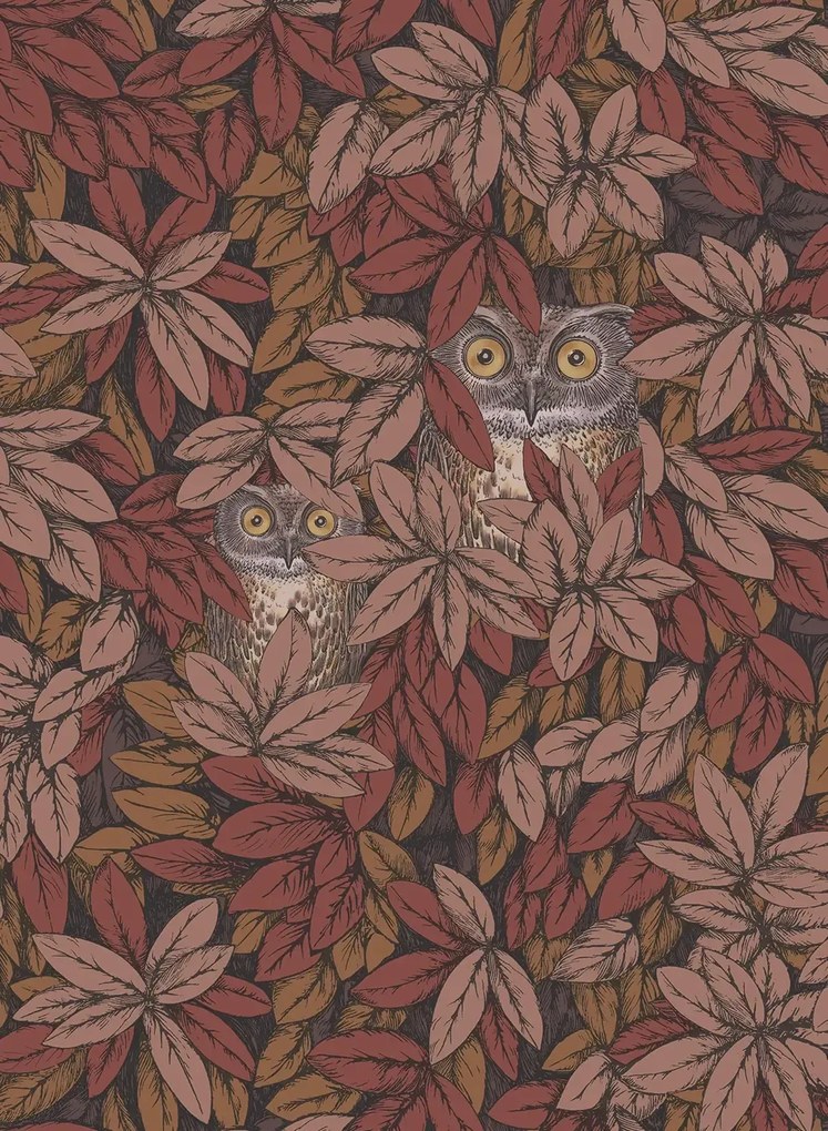 Cole & Son Carta da parati Foglie e Civette - Autumnal Leaves
