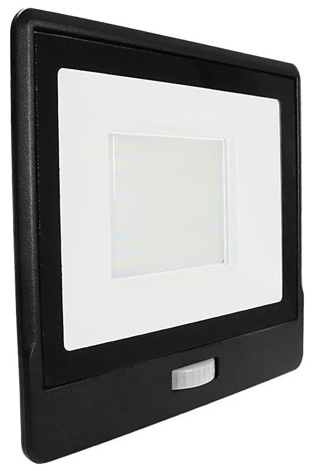 Riflettore LED con sensore LED/50W/230V 6500K IP65 nero