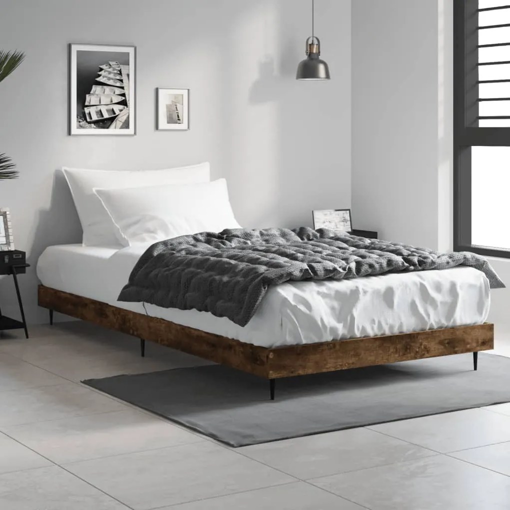 Giroletto Senza Materasso Rovere Fumo 100x200 Cm İn Truciolato /