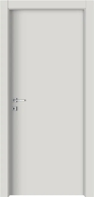 Porta interna a battente Chalk in MDF laccato colore grigio, L 80 x H 210 cm, apertura reversibile